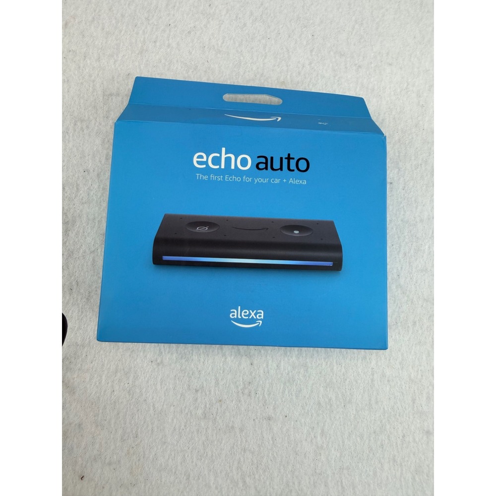 Amazon Echo Auto 1st Gen Alexa Car Smart Assistant w/ Box Powers On Untested
